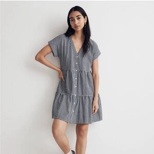 Gingham Dress - Madewell - Blue and White Checks